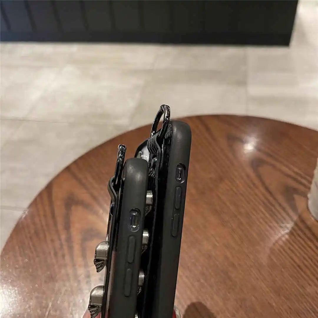 iPhone case with wristband and ring