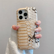 snake leather phone case
