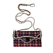 crossbody tweed wallet phone case