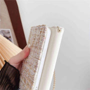 tweed wallet phone case