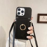 Luxury leather phone accessory