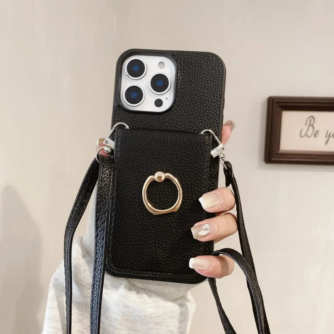 Luxury leather phone accessory
