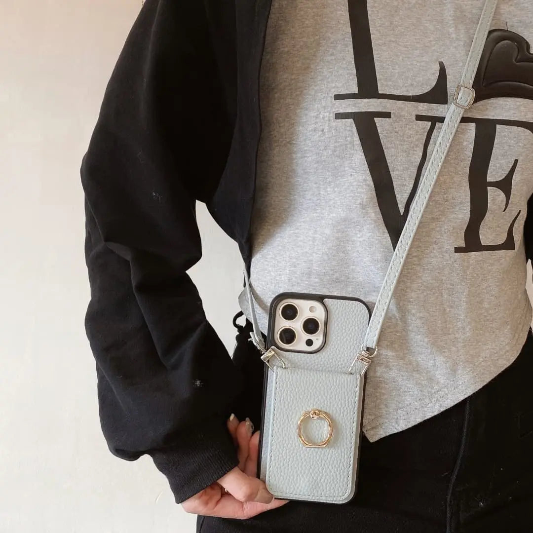 Hands-free phone case with strap