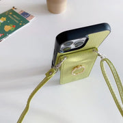 Flap wallet case for iPhone