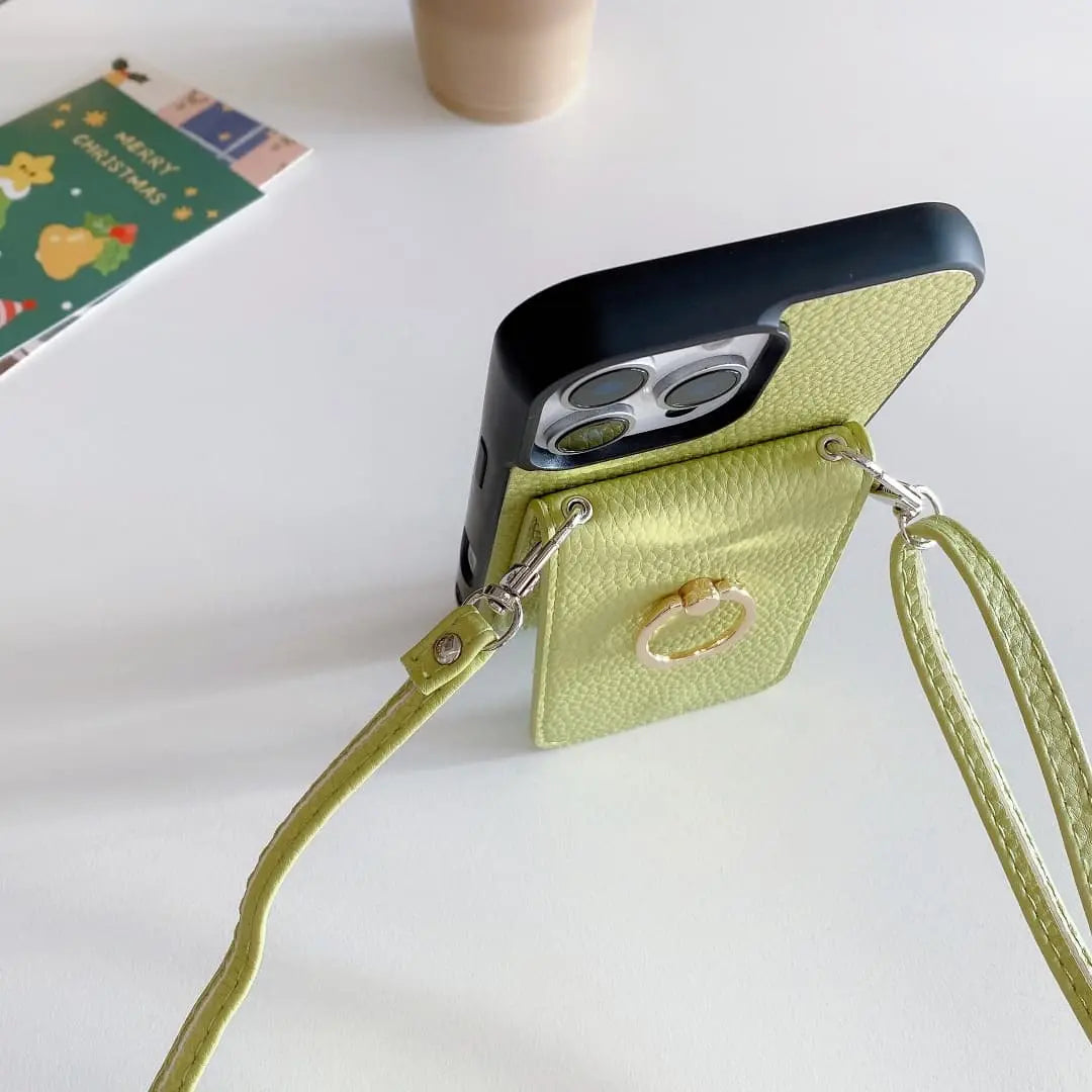Flap wallet case for iPhone