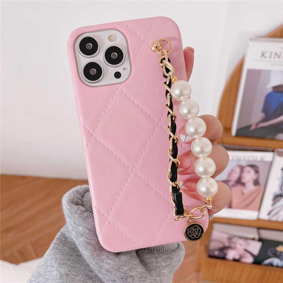luxury pink iPhone case with charm