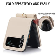 Z Flip 4 wallet case with hinge cover