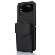black Galaxy z flip 3 wallet case