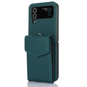 green Galaxy z flip 4 wallet case