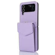 lavender Galaxy z flip 4 wallet case