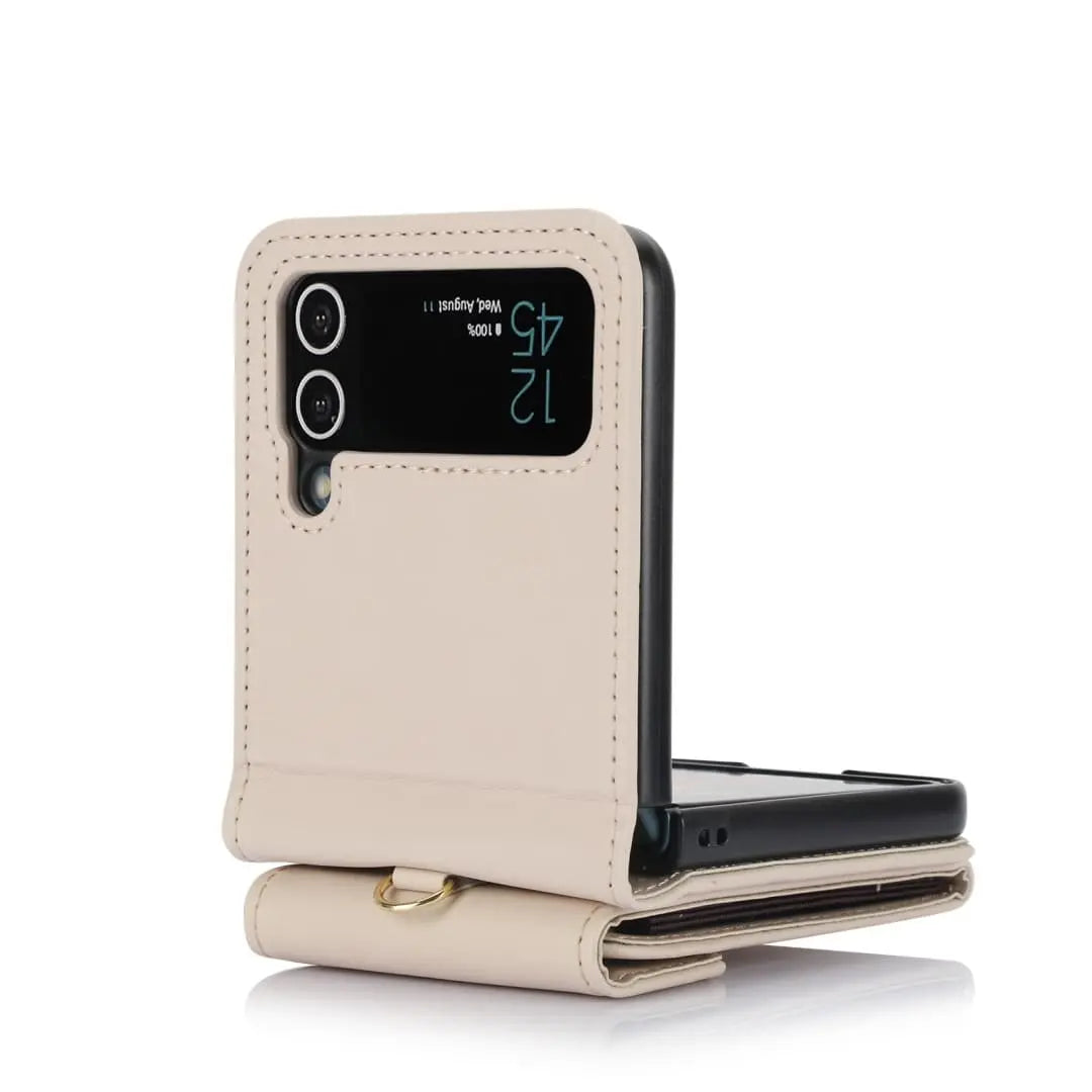 Samsung Z Flip 3 leather wallet case