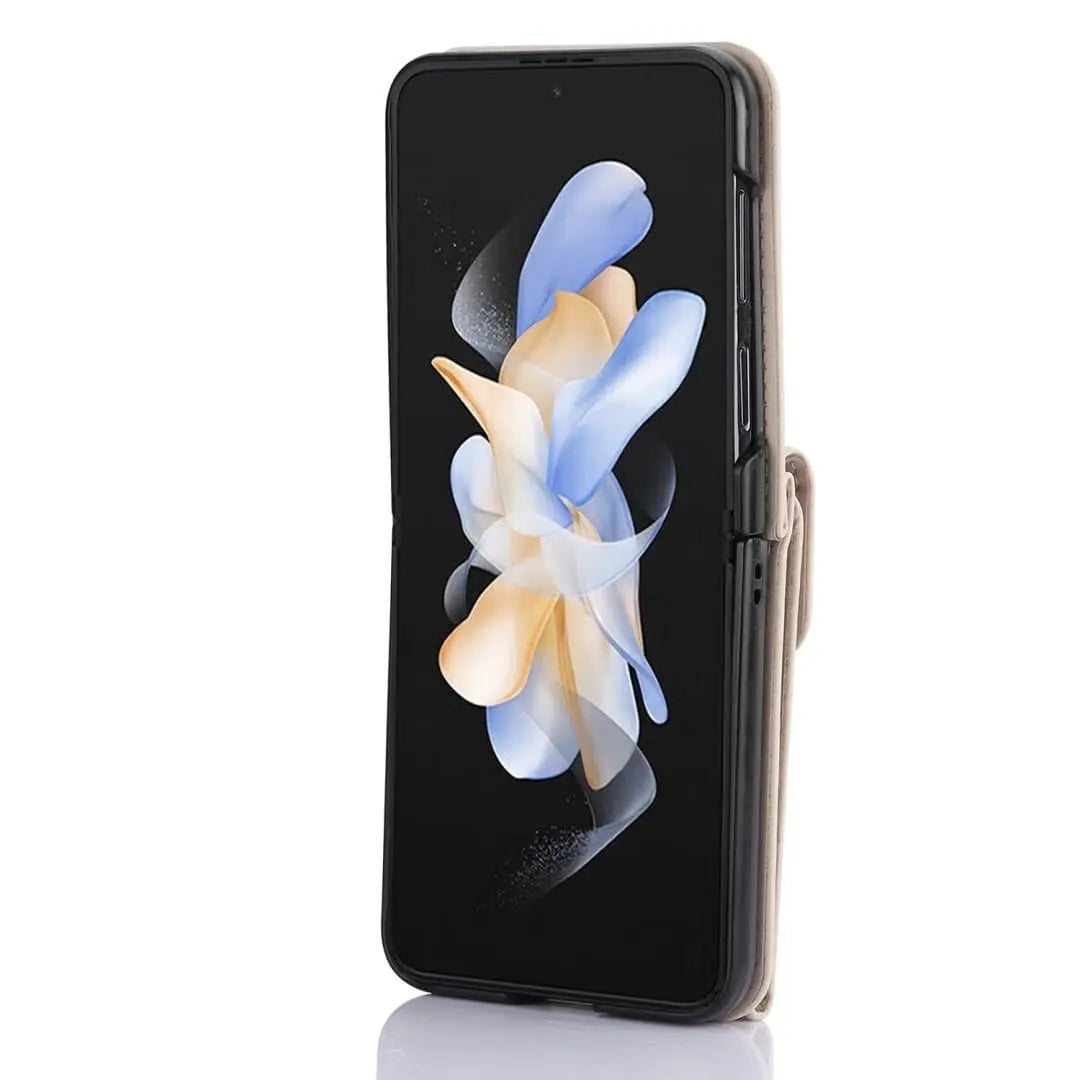 Z Flip 4 wallet case with hinge cover