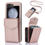 Z Flip 5 wallet case with crossbody strap