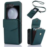green crossbody galaxy z flip 5 wallet case
