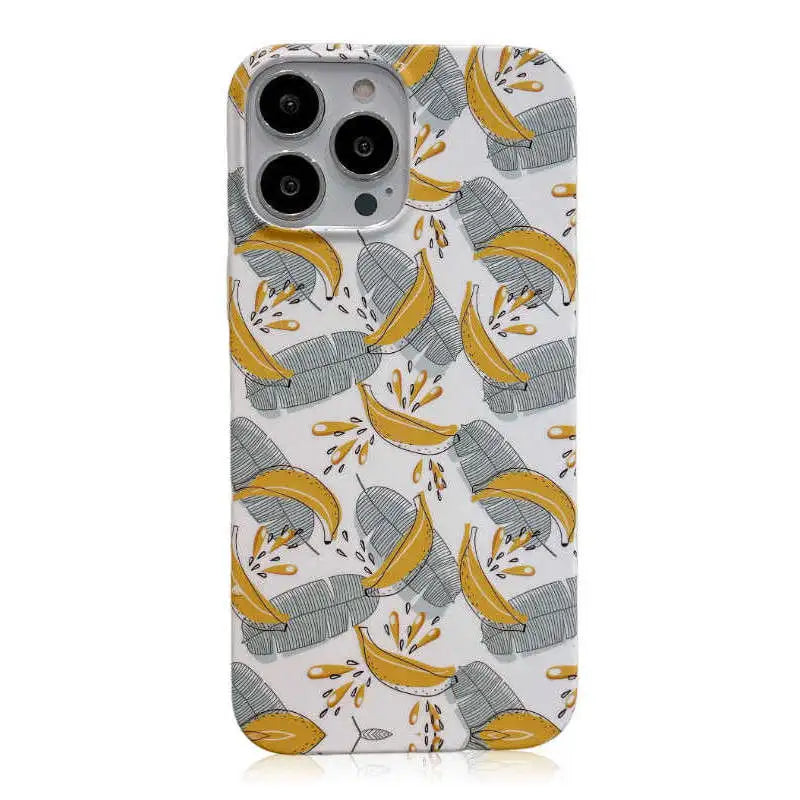 abstract tropical leaves iphone case