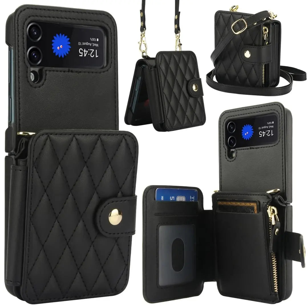 black galaxy z flip 4 case