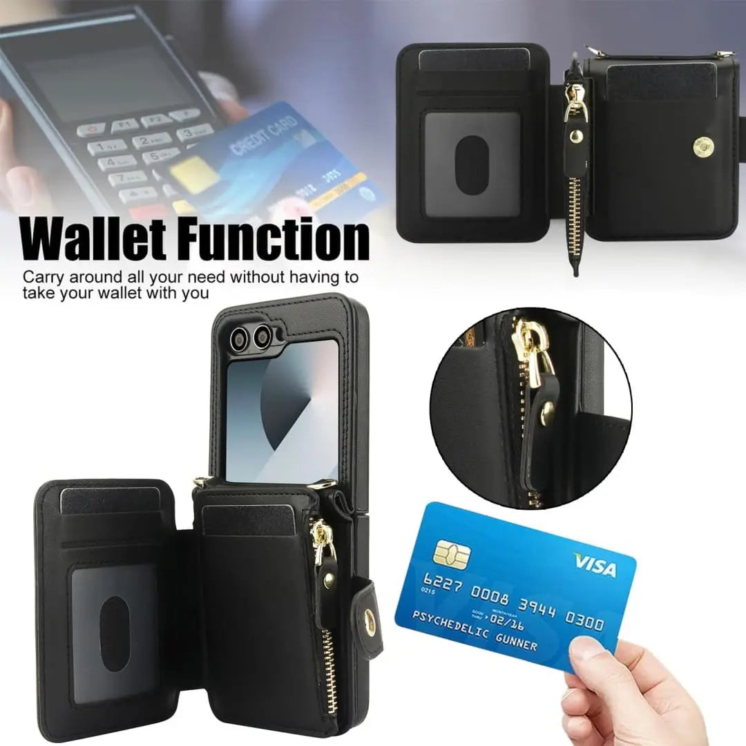 Samsung fold phone wallet case