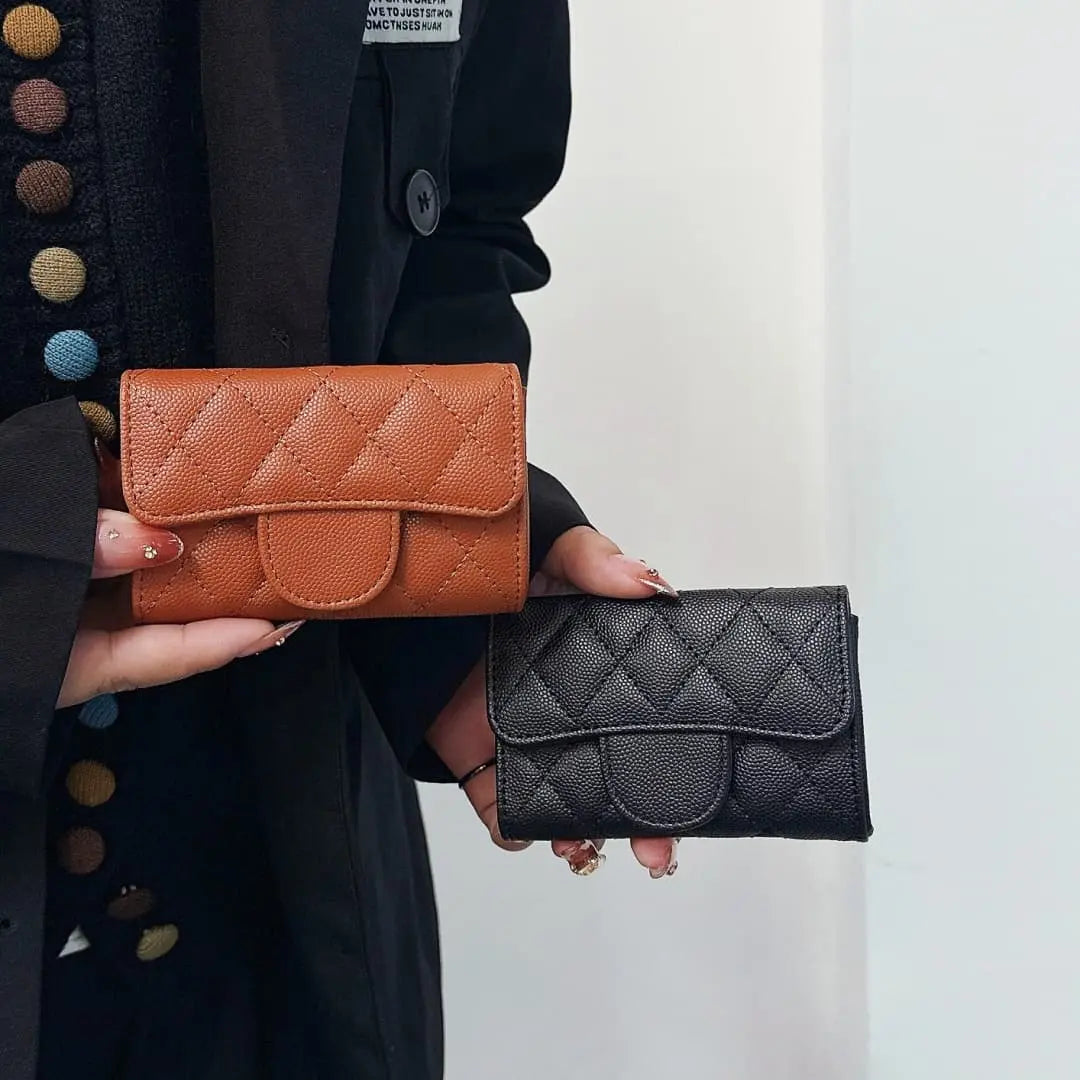 flap leather wallet