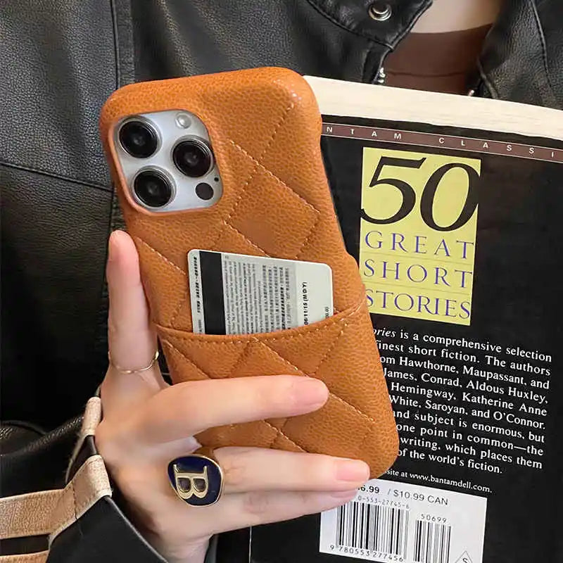 Designer iphone case with card holder