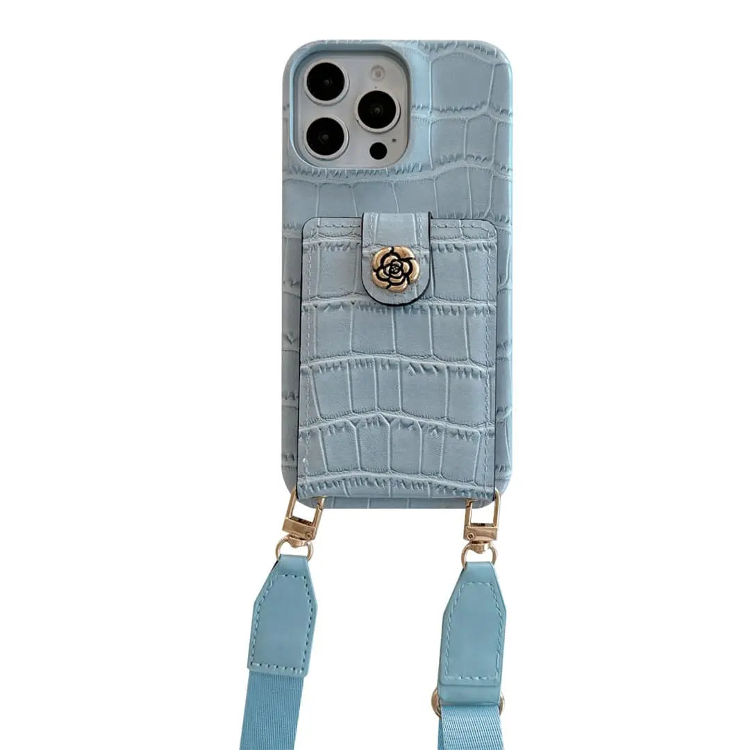 crossbody iPhone wallet case