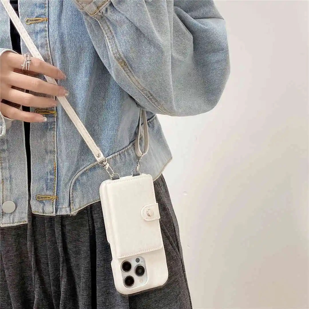 crossbody Denim fabric iPhone case