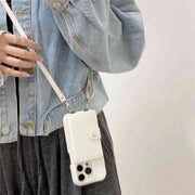 crossbody Denim fabric iPhone case