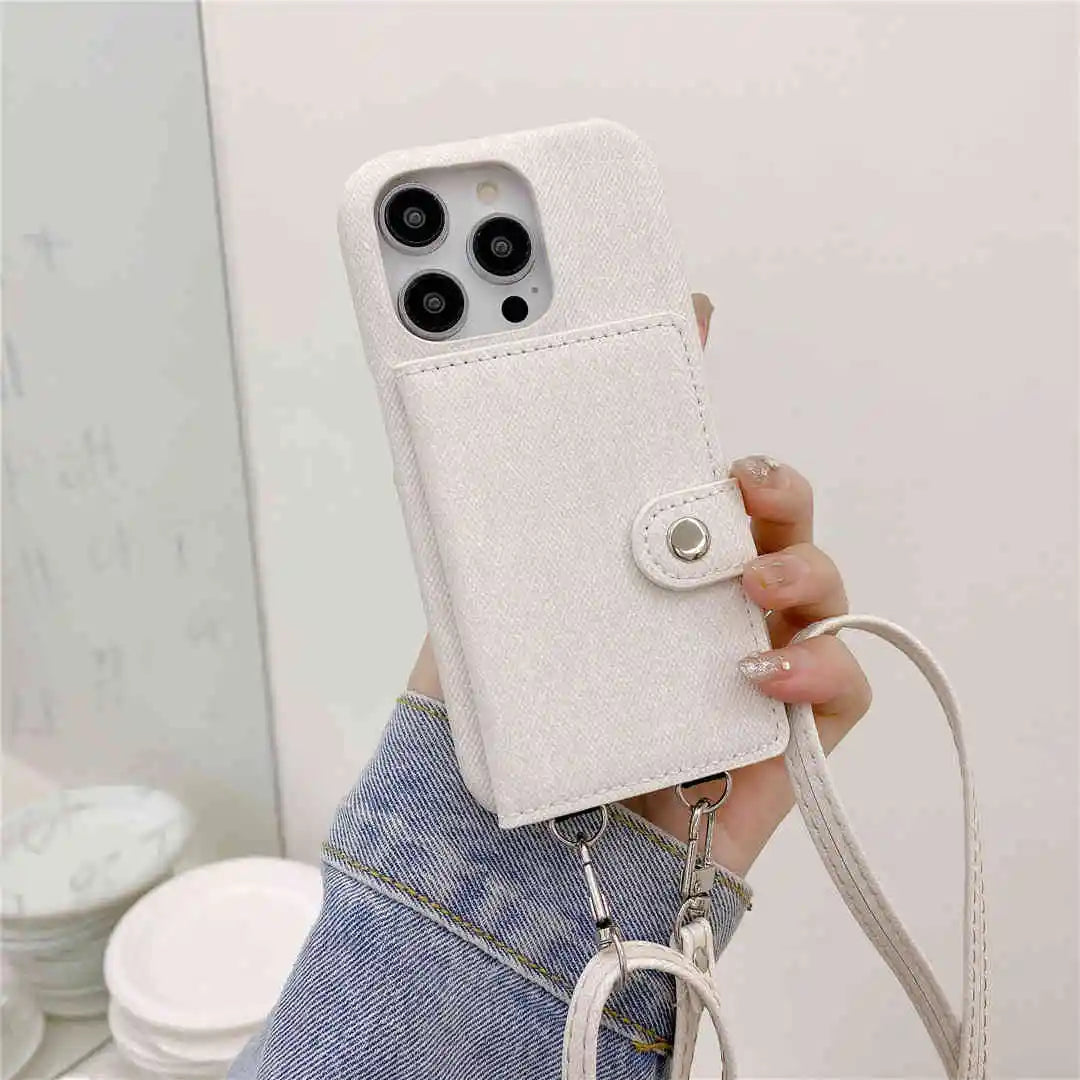 Functional denim phone case