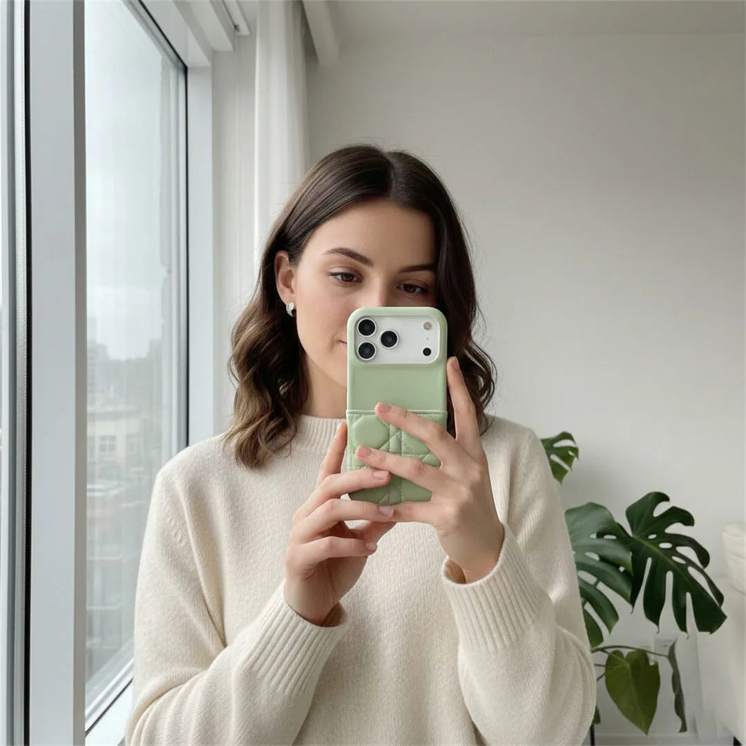 Designer iPhone Case with Credit Card Holder