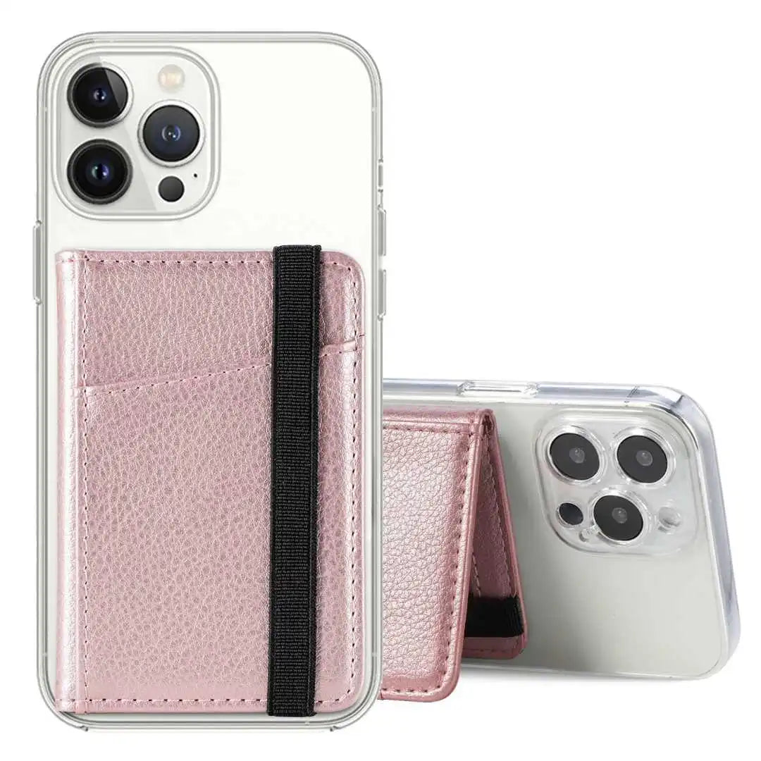 Convenient Leather Phone Wallet Stick On: Always Within Reach