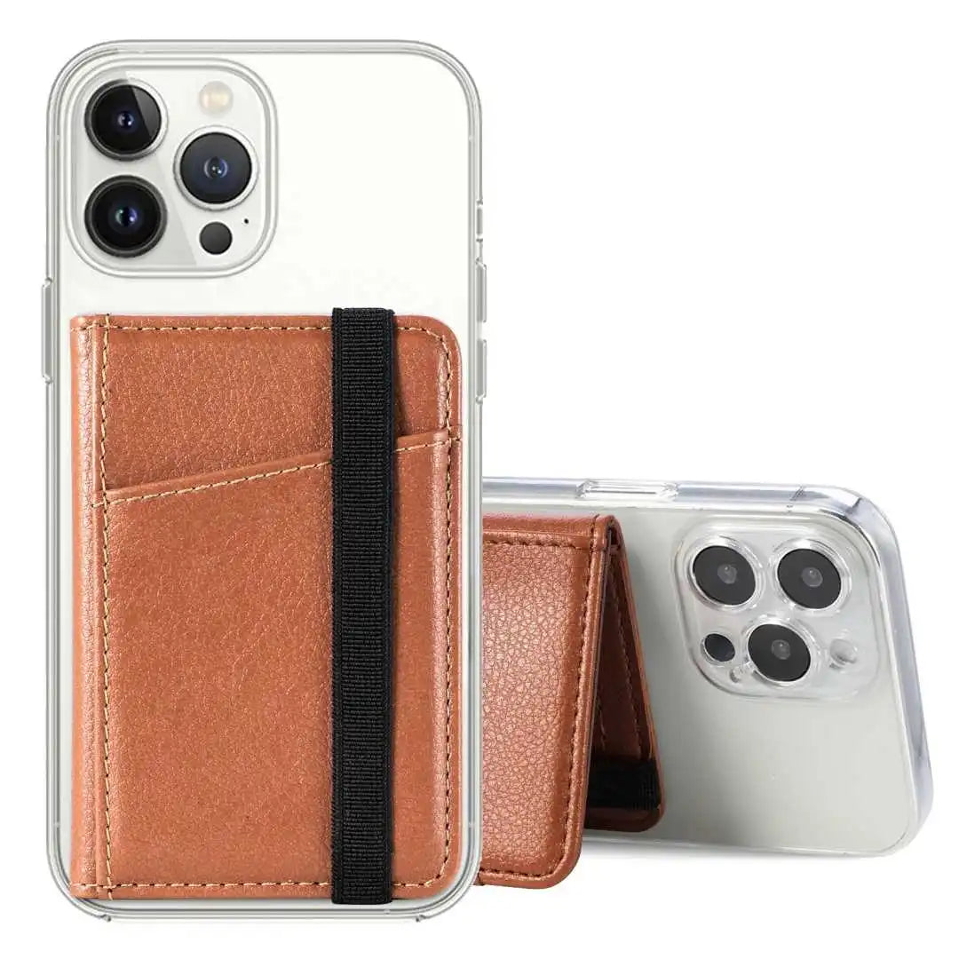 Convenient Leather Phone Wallet Stick On: Always Within Reach