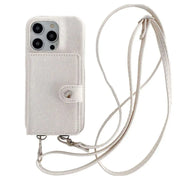 fabric crossbody iPhone wallet case