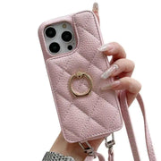 pink crossbody iPHone case