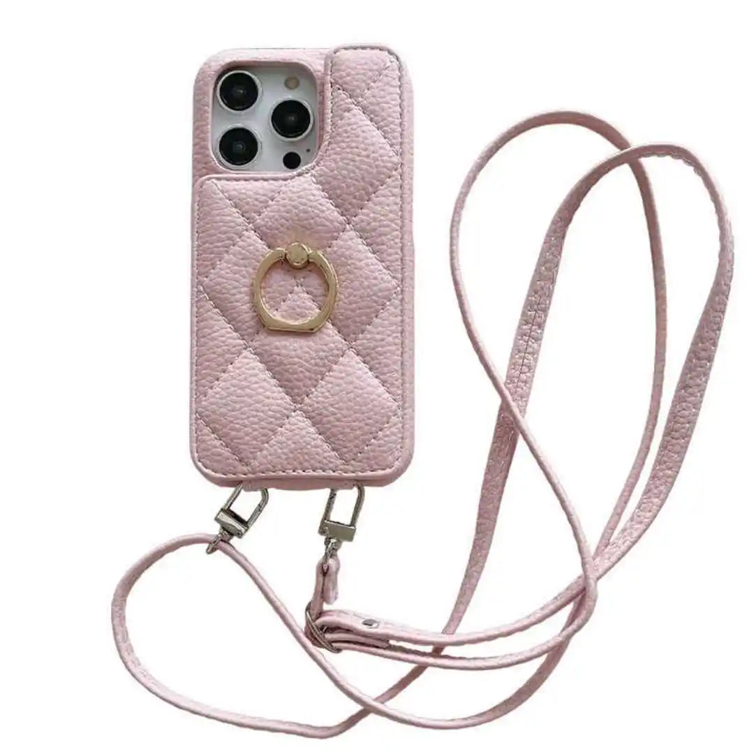 flip wallet iPhone case with ring