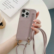 Crossbody leather phone cover