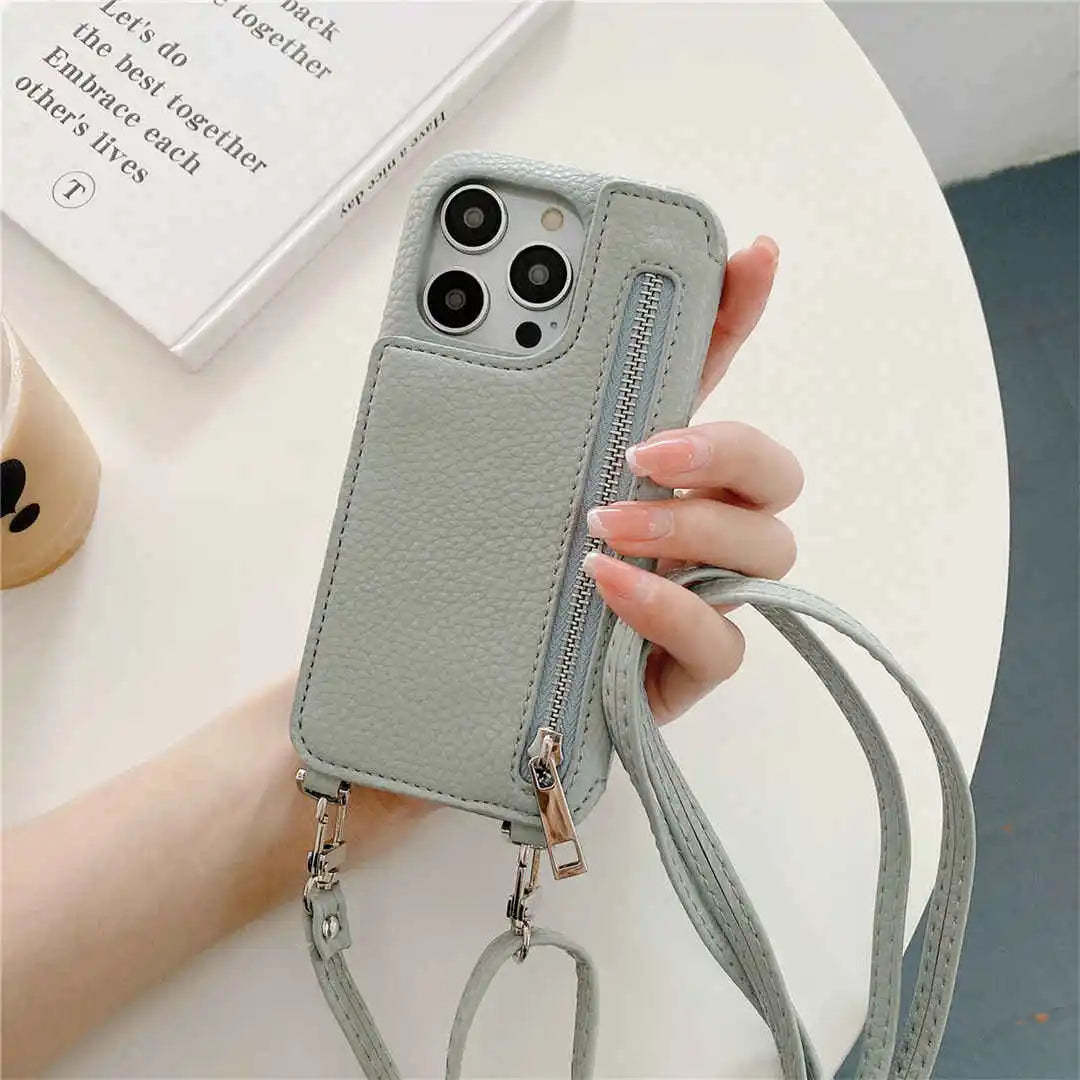 Built-in mirror iPhone case