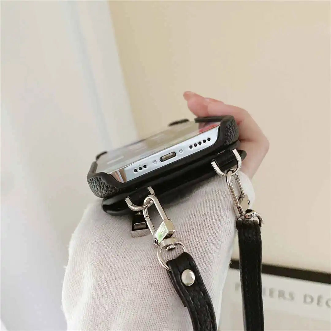 Premium leather iPhone cover