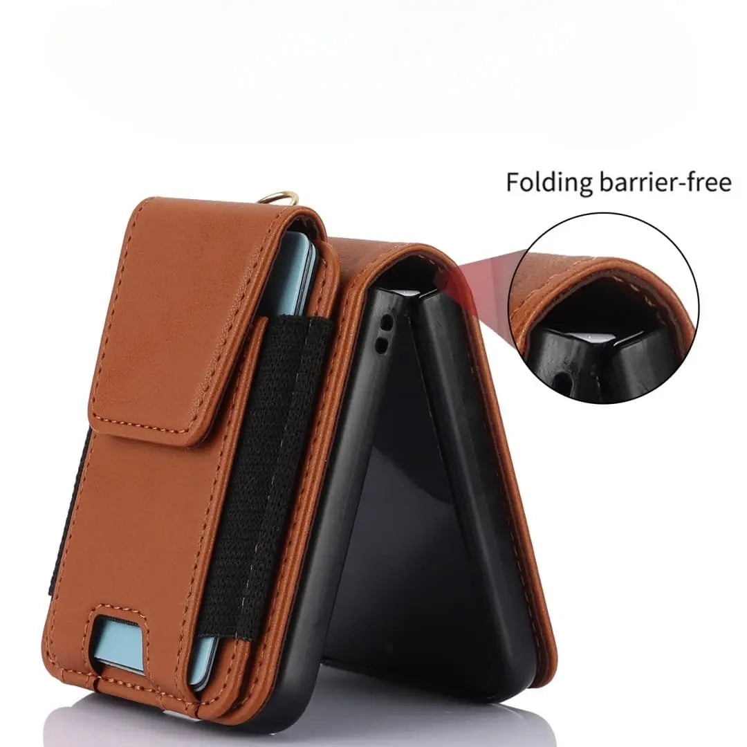 faux leather Z Flip 6 case