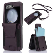 purple Flip 5 leather crossbody case