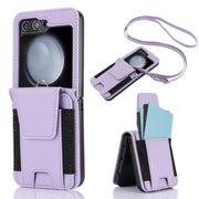  lavender Flip 5 leather crossbody case
