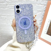 Glittery slim-fit phone case