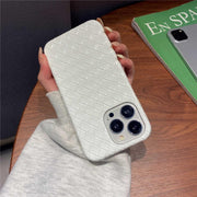 white woven iphone case