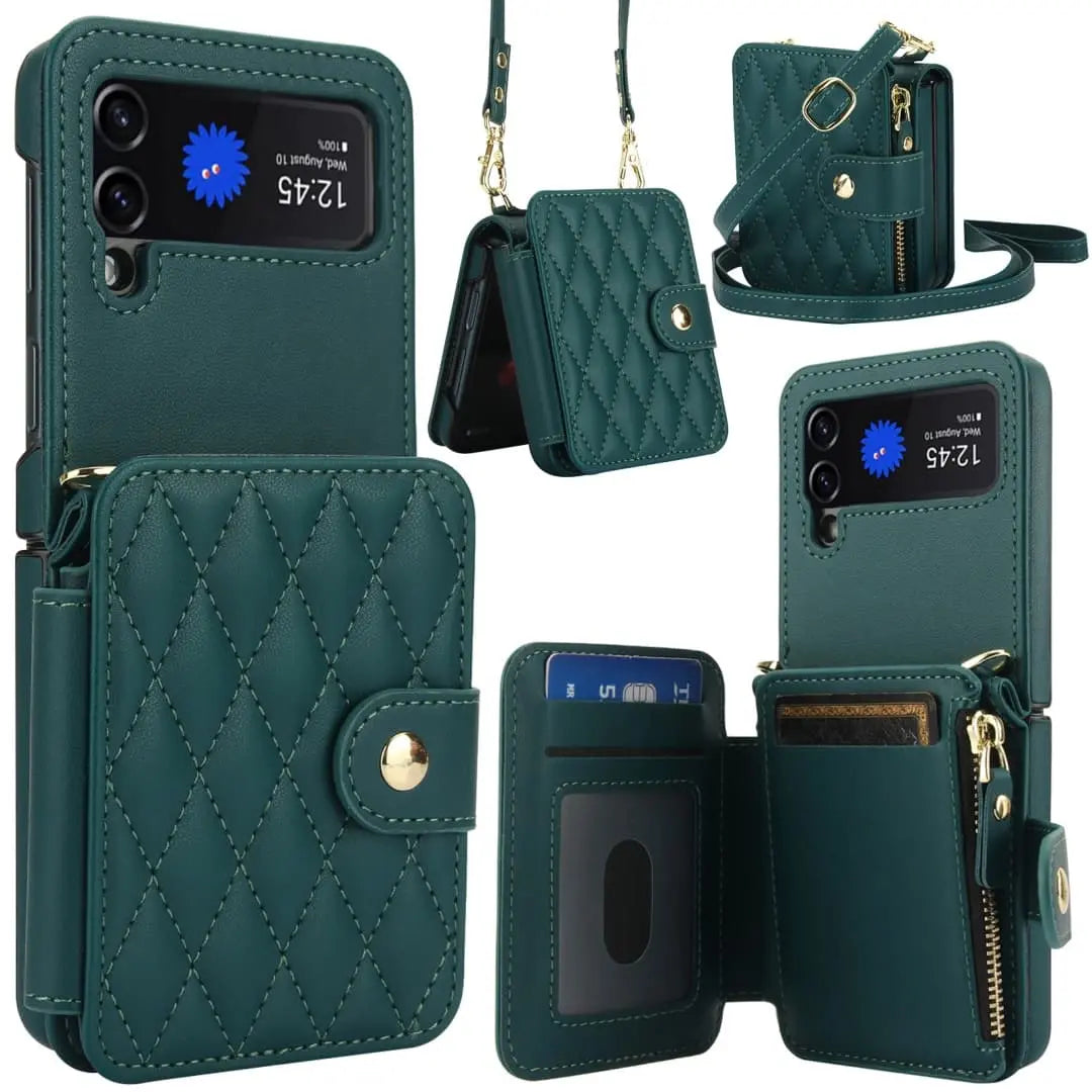 green galaxy z flip 4 case