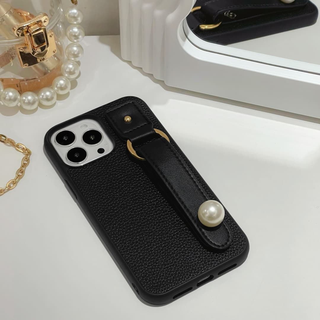 phone case with finger loop