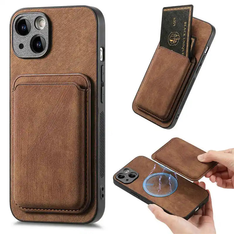 phone case with magnetic card holder