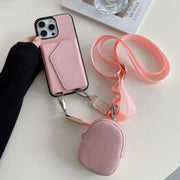 Detachable crossbody phone case