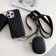 All-in-one crossbody phone case