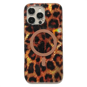iPhone 16 pro leopard phone case with MagSafe