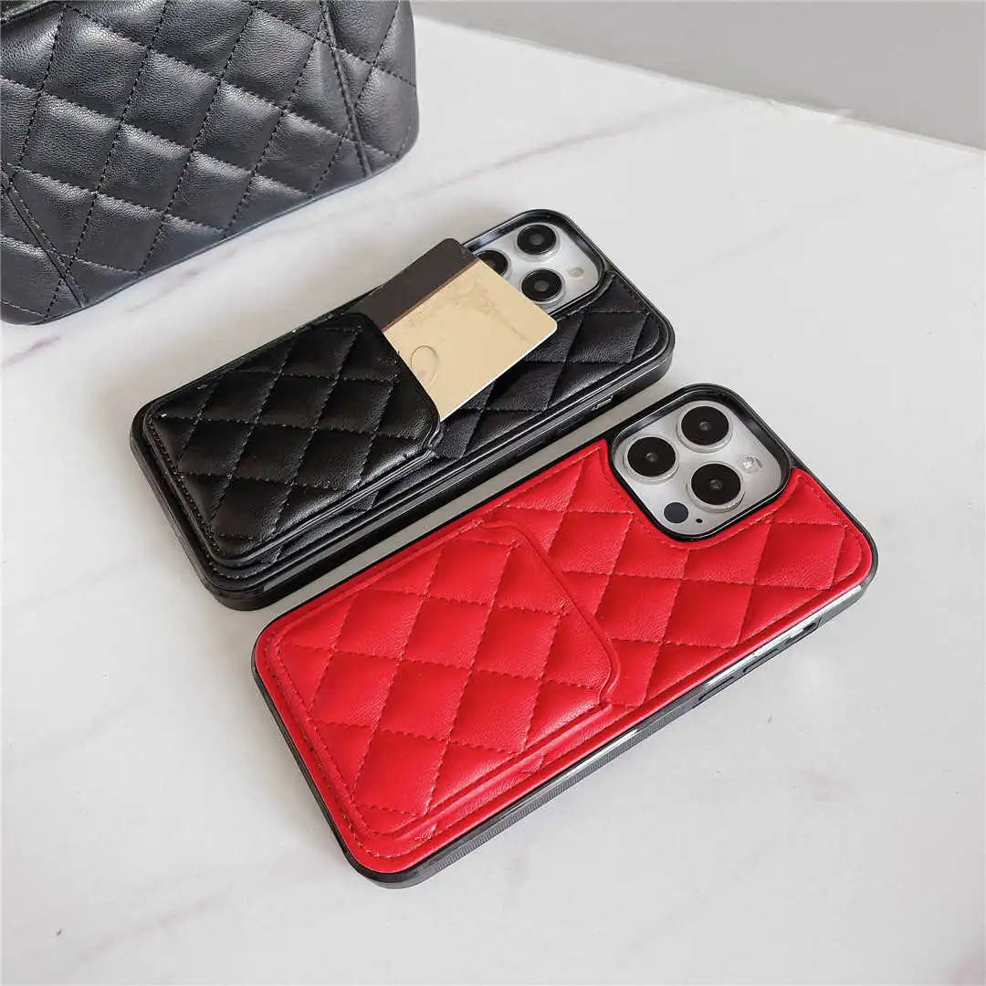quilted wallet iphone cases