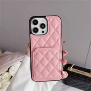quilted iphone case with card holder