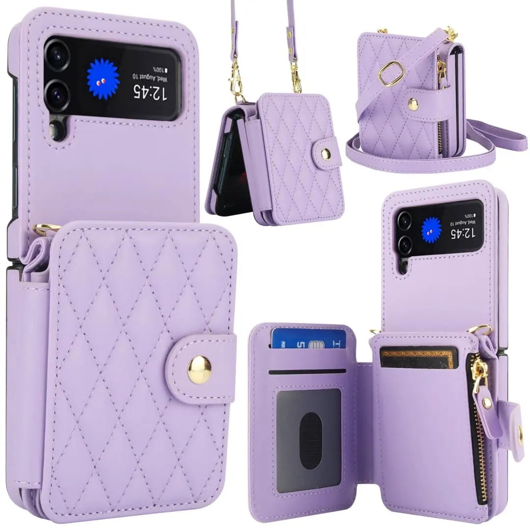 lavender galaxy z flip 4 case